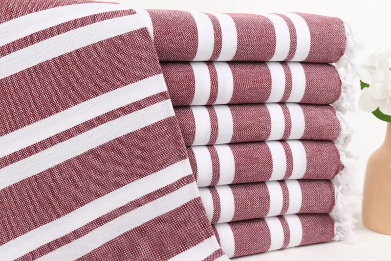 70x40 Cotton Striped Towel, Mother Of The Groom Gift, Absorbent towel, Summer Gift Ideas, Turkish Towel USA, Bachelor Bachelorette Party Favors - 1