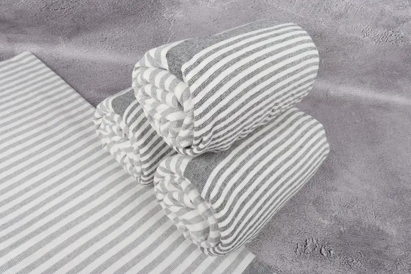 Favor de la boda en la playa, toalla de Terry a rayas de algodón de 68x40, toalla de mano turca, regalo para el día de la boda, toalla de lujo, regalos personalizados, regalo de inauguración de la casa - 7