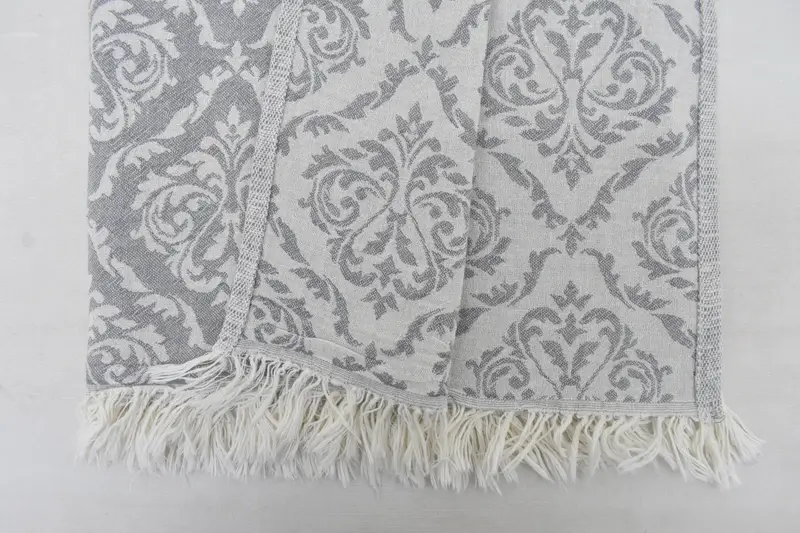 Nakış havlu, kişiselleştirilmiş düğün hediyesi, monogramlı el havlu, 40x24 pamuklu barok havlu, kişiselleştirilmiş hediyeler, seyahat havlusu, nedime hediyeleri - 5