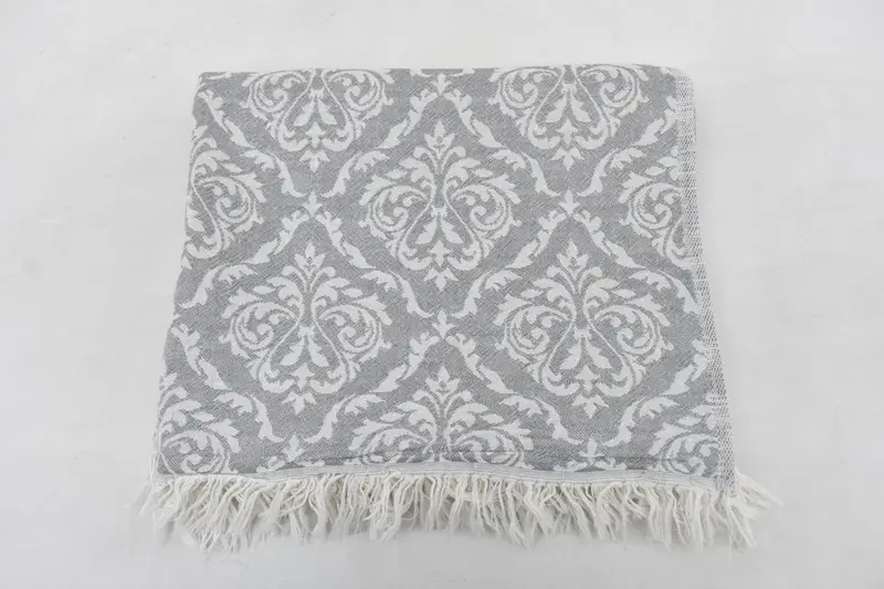 Nakış havlu, kişiselleştirilmiş düğün hediyesi, monogramlı el havlu, 40x24 pamuklu barok havlu, kişiselleştirilmiş hediyeler, seyahat havlusu, nedime hediyeleri - 8