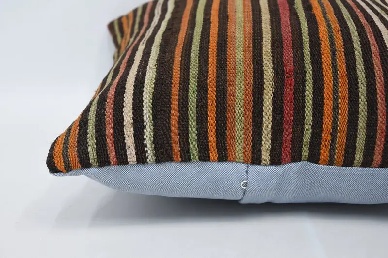 Vintage Pillow, Pillow, Turkish Pillow, Lounge Throw Pillow Case, Anatolian Pillow, Gift Pillow, Cozy Throw Cushion, 18x18 Brown Cushion Cover - 5