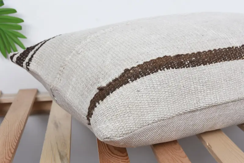 16x24 Beige Cushion, Retro Cushion, Interior Designer Pillow, Cushion, Boho Pillow Sham Cover, Handmade Kilim Cushion, Luxury Cushion Cover - 6