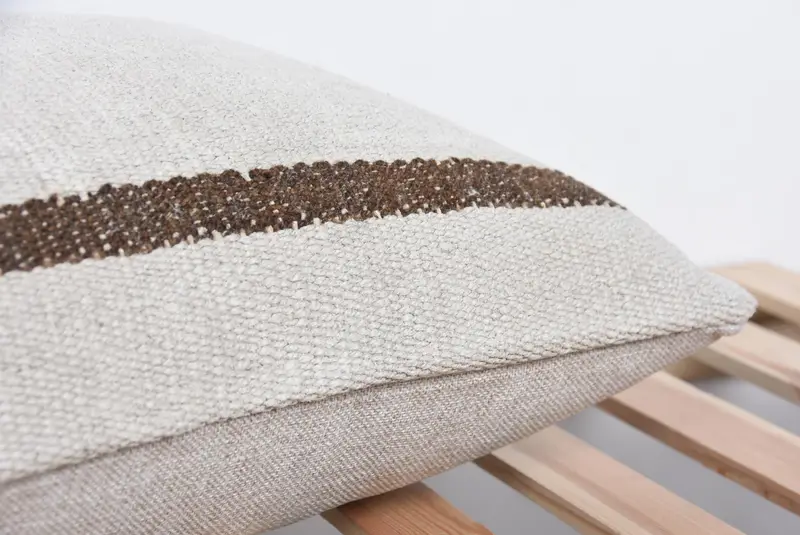 16x24 Beige Cushion, Retro Cushion, Interior Designer Pillow, Cushion, Boho Pillow Sham Cover, Handmade Kilim Cushion, Luxury Cushion Cover - 7