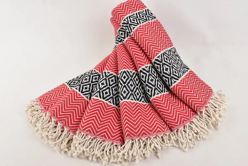 Gift Boxes Towel, Monogram Towels, Bath towel, Gift For The Home Decor, Bachelorette Party Decorations, Bachelor Gifts, 70x40 Cotton Chevron Towel - 4