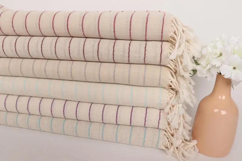 Peshtemal Towel USA, Peshtemal Towel, Thin towel, Bridal Shower Gift, Bachelorette Party Gifts, 70x38 Cotton Striped Towel, Bachelor Party Gifts - 2