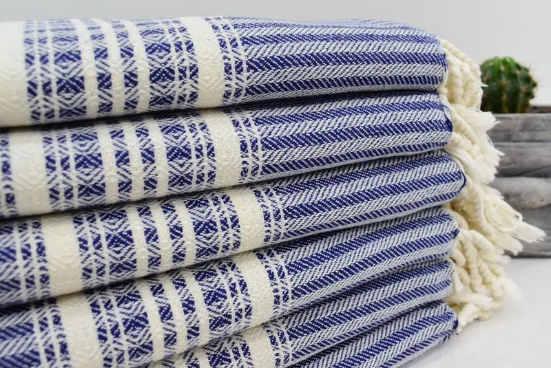 Bachelorette Party Favors, Kitchen Towel, Wedding Favors, Monogram Turkish Bath Towel, Turkish Towel Hand Towel, 40x18 Cotton Striped Towel - 3