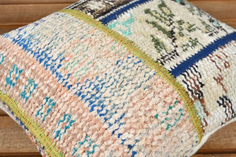 Handmade Kilim Cushion, Interior Designer Pillow, 12x12 Orange Pillow, Vintage Kilim Throw Pillow, Cushion, Kilim Rug Cushion Case - 4