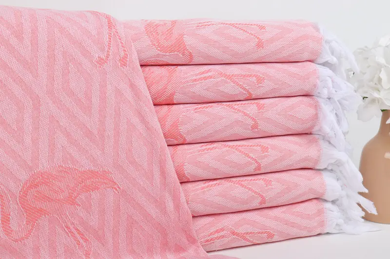 Gym Towel, Personalized Wedding Gift For Couple, Wedding Gifts Towel, 70x40 Cotton Flamingo Patterned Towel, Personalized Turkish Towel, Custom Gift - 2