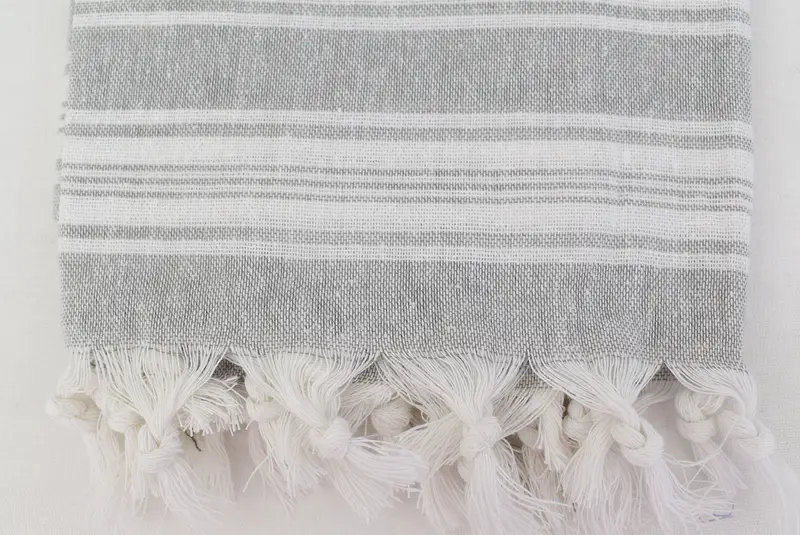 70x40 Cotton Striped Towel, Personalized Beach Towel, Monogram Turkish Towel, Personalized Gift, First Wedding Anniversary Gift, Wedding Gift Ideas - 3