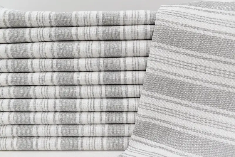 70x40 Cotton Striped Towel, Personalized Beach Towel, Monogram Turkish Towel, Personalized Gift, First Wedding Anniversary Gift, Wedding Gift Ideas - 1