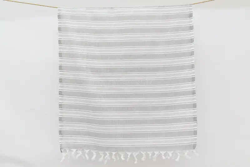 70x40 Cotton Striped Towel, Personalized Beach Towel, Monogram Turkish Towel, Personalized Gift, First Wedding Anniversary Gift, Wedding Gift Ideas - 8