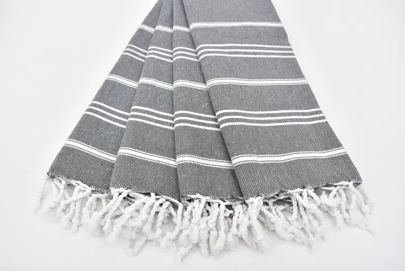 Gift For Mom, Monogram Kitchen Towel, Personalized Gift, Gym Towel, Monogrammed Turkish Towel, 40x24 Cotton Striped Towel, Turkish Towel Hand Towel - 4