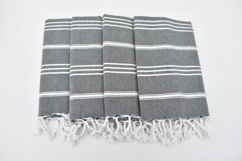 Gift For Mom, Monogram Kitchen Towel, Personalized Gift, Gym Towel, Monogrammed Turkish Towel, 40x24 Cotton Striped Towel, Turkish Towel Hand Towel - 3