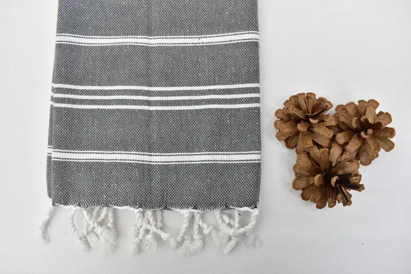 Gift For Mom, Monogram Kitchen Towel, Personalized Gift, Gym Towel, Monogrammed Turkish Towel, 40x24 Cotton Striped Towel, Turkish Towel Hand Towel - 8