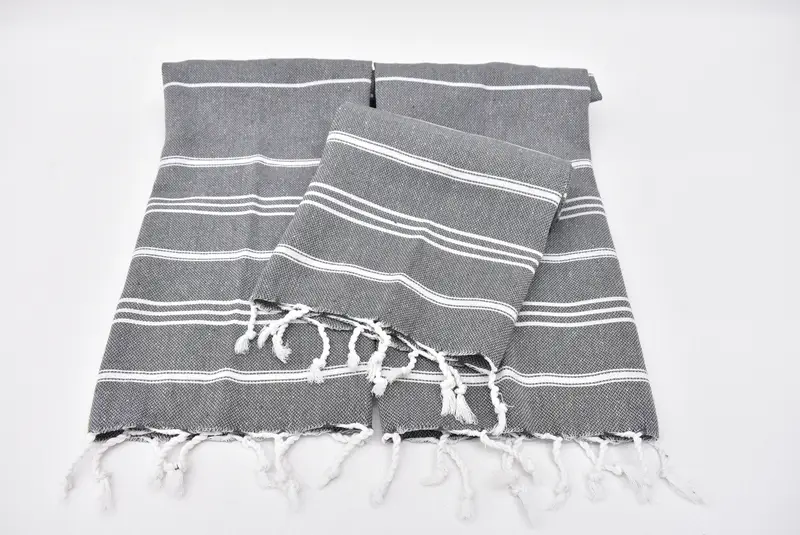 Gift For Mom, Monogram Kitchen Towel, Personalized Gift, Gym Towel, Monogrammed Turkish Towel, 40x24 Cotton Striped Towel, Turkish Towel Hand Towel - 5
