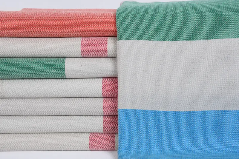Extra Large Tablecloth, Turkish Blanket, Housewarming Gift, 76x60 Cotton Set of 8 Towel, Organic Throw, Bachelorette Party Favors, Cotton Bedspread - 2