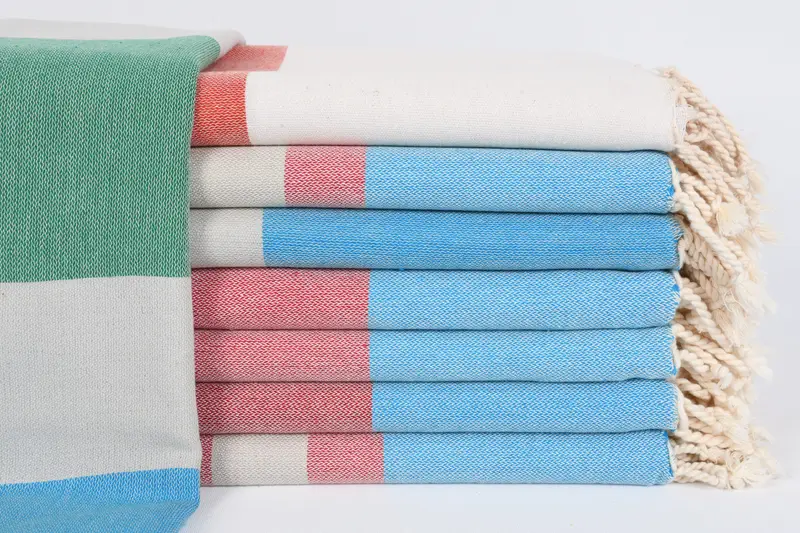 Extra Large Tablecloth, Turkish Blanket, Housewarming Gift, 76x60 Cotton Set of 8 Towel, Organic Throw, Bachelorette Party Favors, Cotton Bedspread - 1