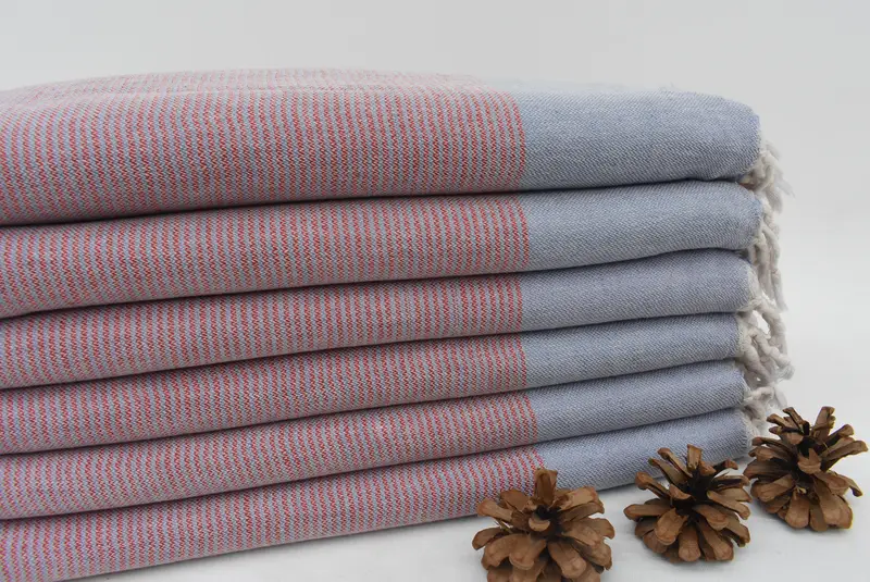 Embroidered Beach Towel, 60x40 Cotton Striped Towel, Beach Towel Bulk, Soft towel, Monogram Turkish Towel, Wedding Gift, Personalized Gift For Him - 2
