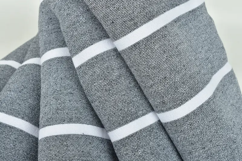 68x40 Cotton Striped Terry Towel, Turkish hand towel, Organic Beach Towel, Hammam towel, Bridal Gifts, Family Gift Basket, Personalized Gifts - 5