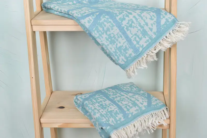 Luxury towel, Embroidered Beach Towel, Beach Towel Bulk, Beach towel, Handmade Gift, 70x40 Cotton Asymmetric Design Towel, Turkish bath towel - 6