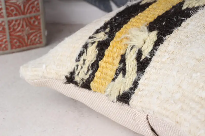 Gift Pillow, Pillow Case, Yoga Pillow Cover, Outdoor Bolster Cushion, 12x12 White Cushion Case, Turkish Kilim Pillow, Vintage Kilim Throw Pillow - 7
