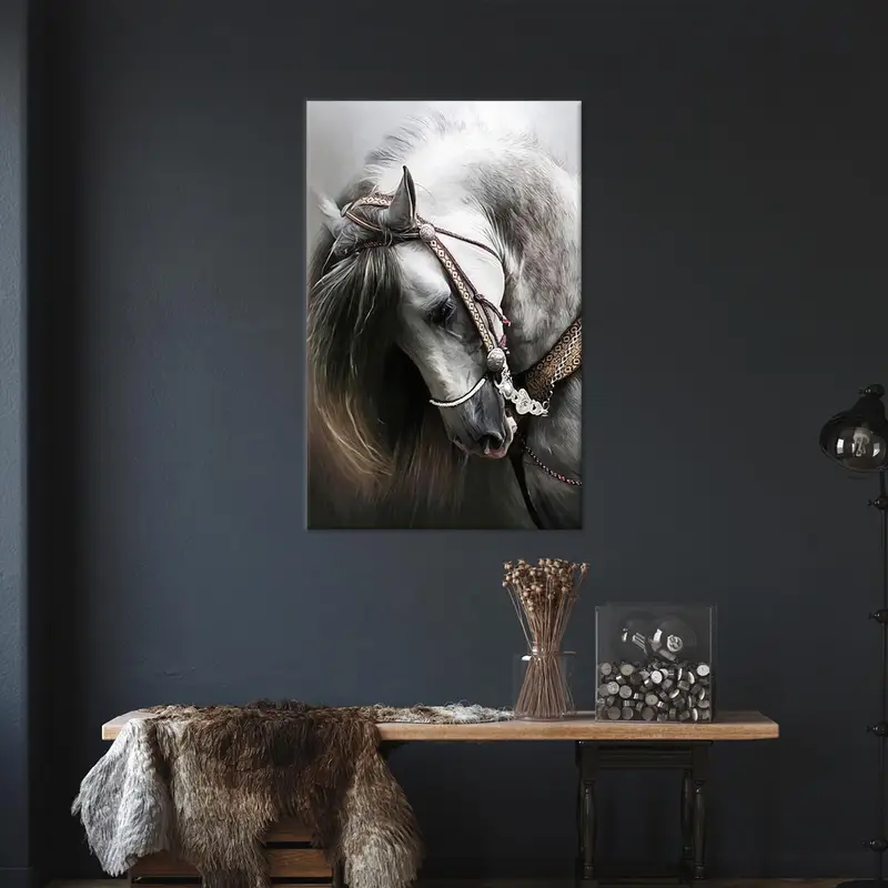 Horse Wall Art, Canvas Wall Decor, Personalized Wall Art, Home Decor, Modern Wall Art, Horse Poster, Living Room Decor, Farmhouse Decor, - 3