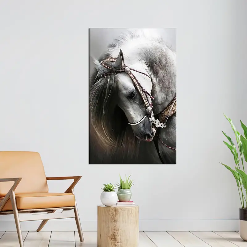 Horse Wall Art, Canvas Wall Decor, Personalized Wall Art, Home Decor, Modern Wall Art, Horse Poster, Living Room Decor, Farmhouse Decor, - 2