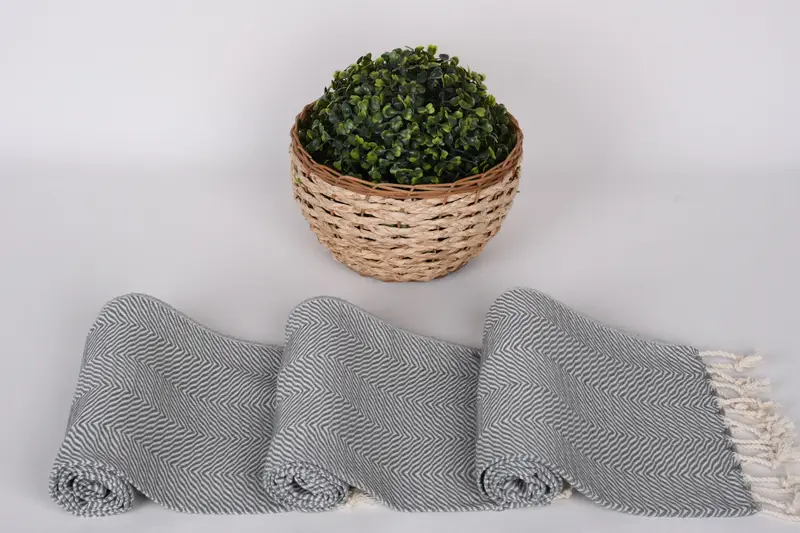 Monogram Türk Banyo Havlusu, Düğün Hediyesi, Dekoratif Havlu, 40x20 Pamuklu Chevron Havlu, Küçük Banyo Havlusu, Gelin Hediyesi, Mutfak Havlusu - 8