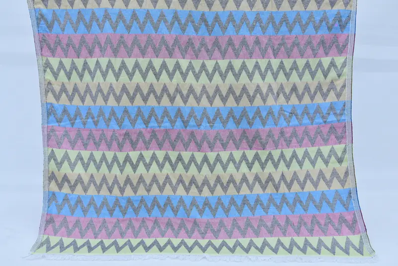 Personalized Gifts, Personalized Towel, Boyfriend Christmas Gift, Absorbent Turkish towel, 70x40 Cotton Zigzag Design Towel, Bachelorette Towel - 1
