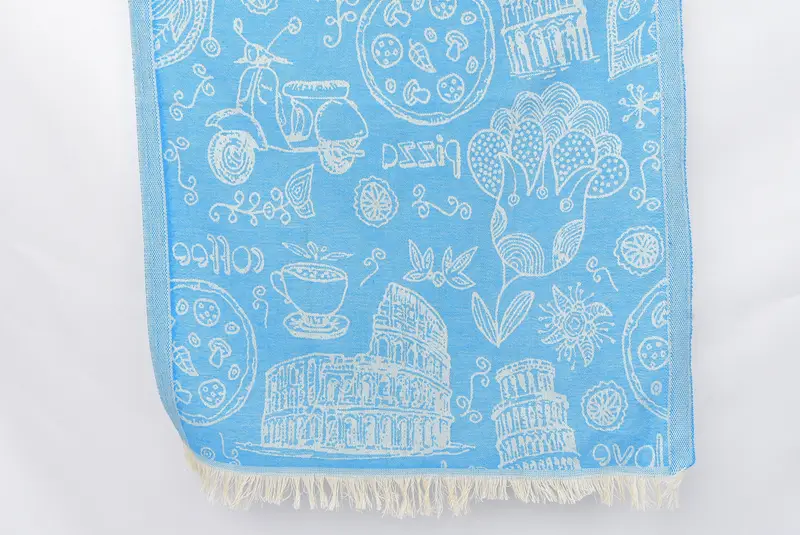 Düğün iyilikleri, çift için kişiselleştirilmiş düğün hediyesi, spa havlu, 28x20 pamuklu İtalyan sembolleri tasarım havlu, monogram mutfak havlu, nedime hediyeleri - 1