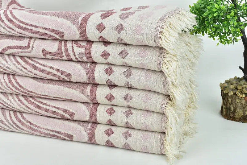 Quick-dry towel, Antibacterial Turkish peshtemal towel, Personalized Turkish Towel, Gift Boxes Towel, Bath towel, 70x40 Cotton Geometric Towel - 4
