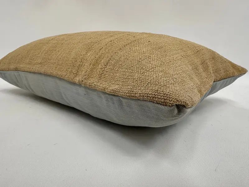 Vintage Pillow, 12x20 Beige Pillow Case, Boho Pillow Sham Cover, Cushion Cover, Comfy Throw Pillow Case, Handmade Kilim Cushion - 6