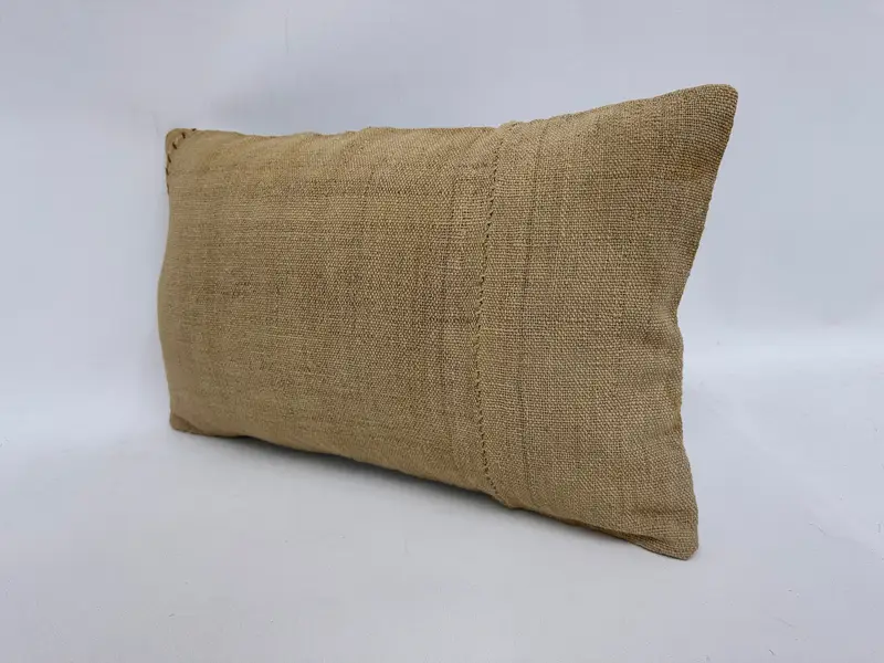 Vintage Pillow, 12x20 Beige Pillow Case, Boho Pillow Sham Cover, Cushion Cover, Comfy Throw Pillow Case, Handmade Kilim Cushion - 4