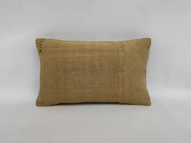 Vintage Pillow, 12x20 Beige Pillow Case, Boho Pillow Sham Cover, Cushion Cover, Comfy Throw Pillow Case, Handmade Kilim Cushion - 1