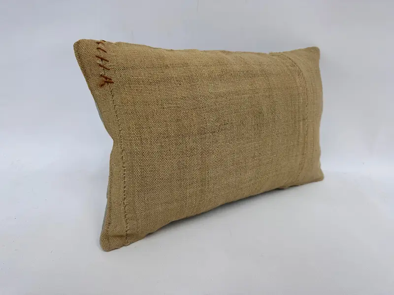 Vintage Pillow, 12x20 Beige Pillow Case, Boho Pillow Sham Cover, Cushion Cover, Comfy Throw Pillow Case, Handmade Kilim Cushion - 3