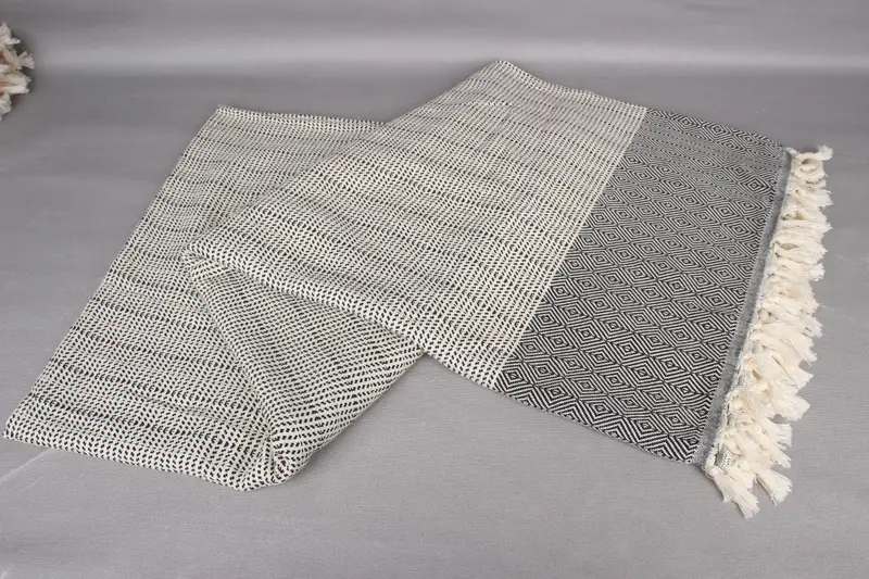 Customized Throw Blankets, Woven Throw Blanket, Turkish Throw Blanket, Custom Wedding Gifts, Housewarming Gift, 80x70 Cotton Diamond Towel - 4