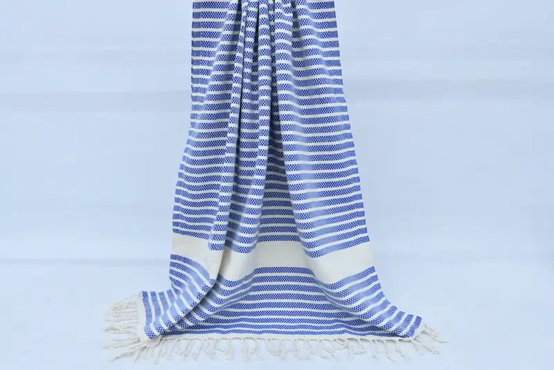Peshtemal, Custom Beach Towel, Wedding Anniversary Gift, 70x40 Cotton Striped Towel, Wedding Gifts Towel, Bridesmaid Gift, Spa Gift Towel - 8