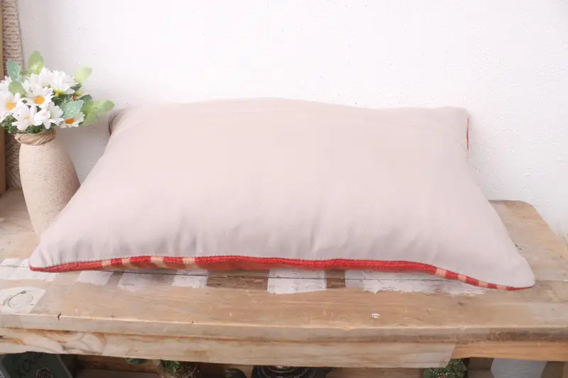 Vintage Pillow, Home Decor Pillow, 12x20 Red Pillow Cover, Vintage Kilim Throw Pillow, Designer Throw Cushion Cover, Pillow Sham - 7