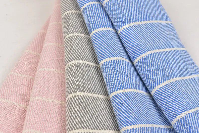 Monogram Hand Towel, Beach Theme Bachelorette Party, 36x16 Cotton Striped Towel, Bridal Shower Favor, Monogram Kitchen Towel, Kitchen Towel - 5
