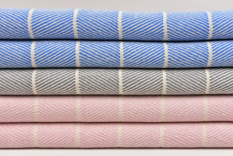 Monogram Hand Towel, Beach Theme Bachelorette Party, 36x16 Cotton Striped Towel, Bridal Shower Favor, Monogram Kitchen Towel, Kitchen Towel - 2