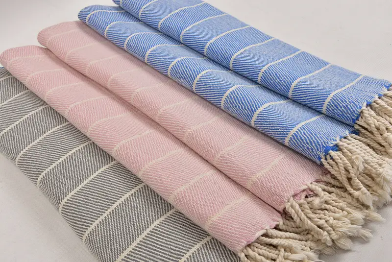 Monogram Hand Towel, Beach Theme Bachelorette Party, 36x16 Cotton Striped Towel, Bridal Shower Favor, Monogram Kitchen Towel, Kitchen Towel - 6