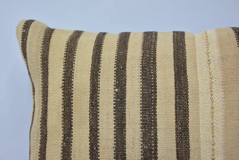 Pillow for Couch, Cotton Pillow Sham, 16x24 Beige Pillow, Pet Cushion, Kilim Rug Cushion Case, Vintage Kilim Pillow, Pillow Case, Antique Pillows - 2