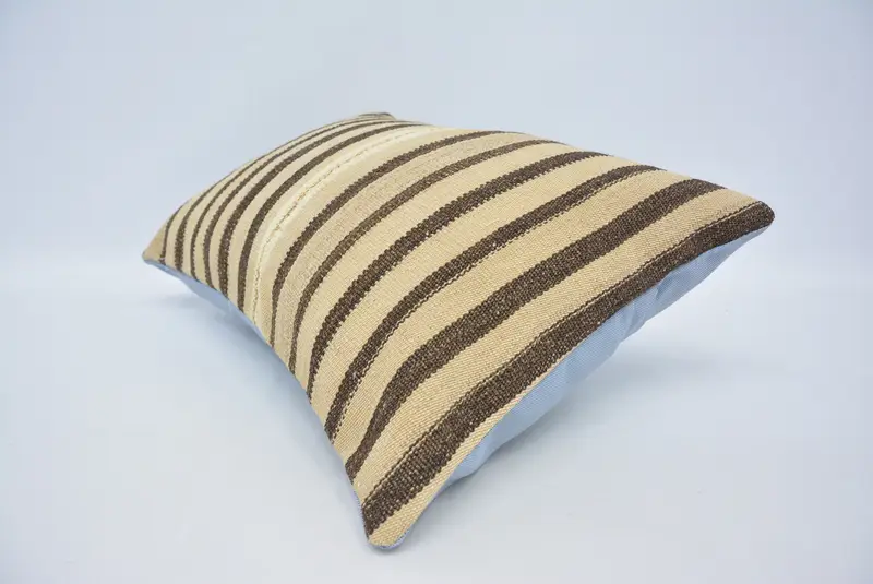 Pillow for Couch, Cotton Pillow Sham, 16x24 Beige Pillow, Pet Cushion, Kilim Rug Cushion Case, Vintage Kilim Pillow, Pillow Case, Antique Pillows - 6