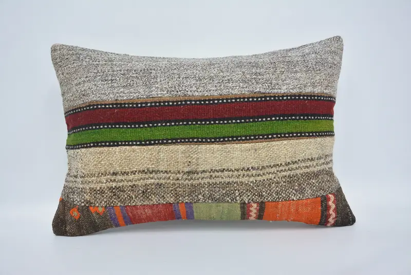 16x24 Green Cushion Cover, Vintage Kilim Pillow Pillow Case, Kilim Pillow Cover, Pillow for Couch, Luxury Pillow Case, Gift Pillow, Cushion - 1