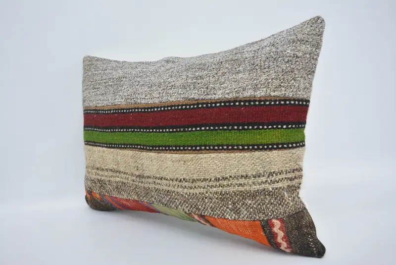 16x24 Green Cushion Cover, Vintage Kilim Pillow Pillow Case, Kilim Pillow Cover, Pillow for Couch, Luxury Pillow Case, Gift Pillow, Cushion - 4