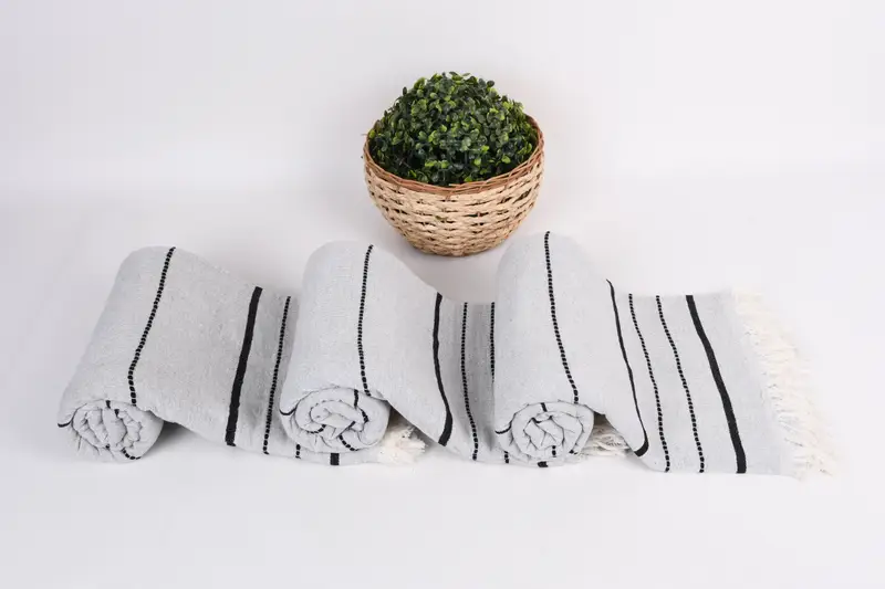 Turkish Towel Monogram, Lightweight Turkish towel, Wedding Favors, Bachelor Gift, Personalized Bridesmaid Gift, 70x40 Cotton Striped Towel - 8