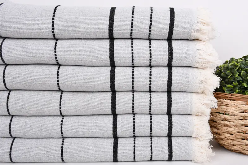 Turkish Towel Monogram, Lightweight Turkish towel, Wedding Favors, Bachelor Gift, Personalized Bridesmaid Gift, 70x40 Cotton Striped Towel - 2