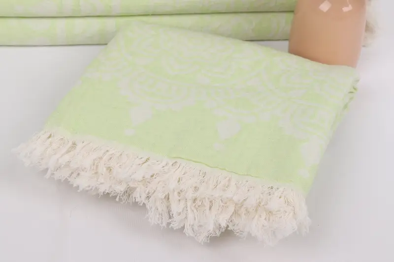 Turkish Towel Bulk, Organic Turkish towel, House Warming Gift, Wedding Gifts Towel, 74x36 Cotton Floral Patterned Towel, Personalized Beach Towel - 6
