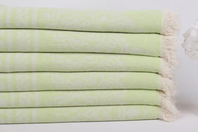Turkish Towel Bulk, Organic Turkish towel, House Warming Gift, Wedding Gifts Towel, 74x36 Cotton Floral Patterned Towel, Personalized Beach Towel - 4