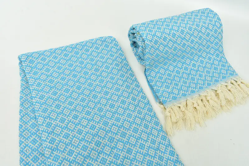 Handmade Gift, Bridal Gifts, Personalized Turkish bath towel for home decor, Wedding Gift, Travel Towel, Gifts For Him, 70x40 Cotton Diamond Towel - 7
